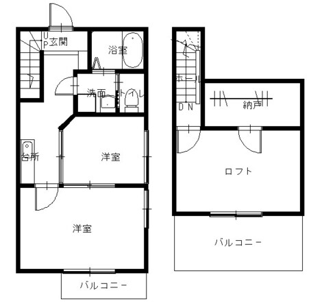 赤迫駅 徒歩2分 2階の物件間取画像